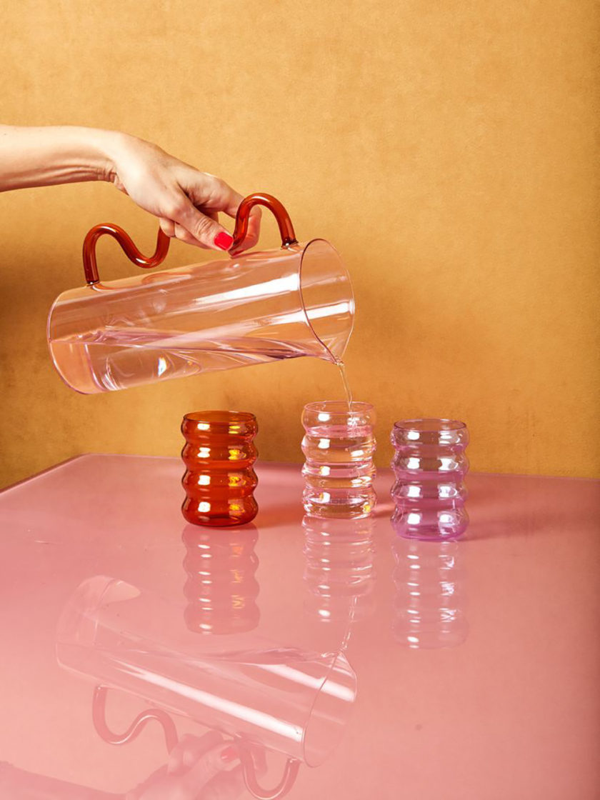 Colorful Glassware Modern Glassware Studio Wallflower