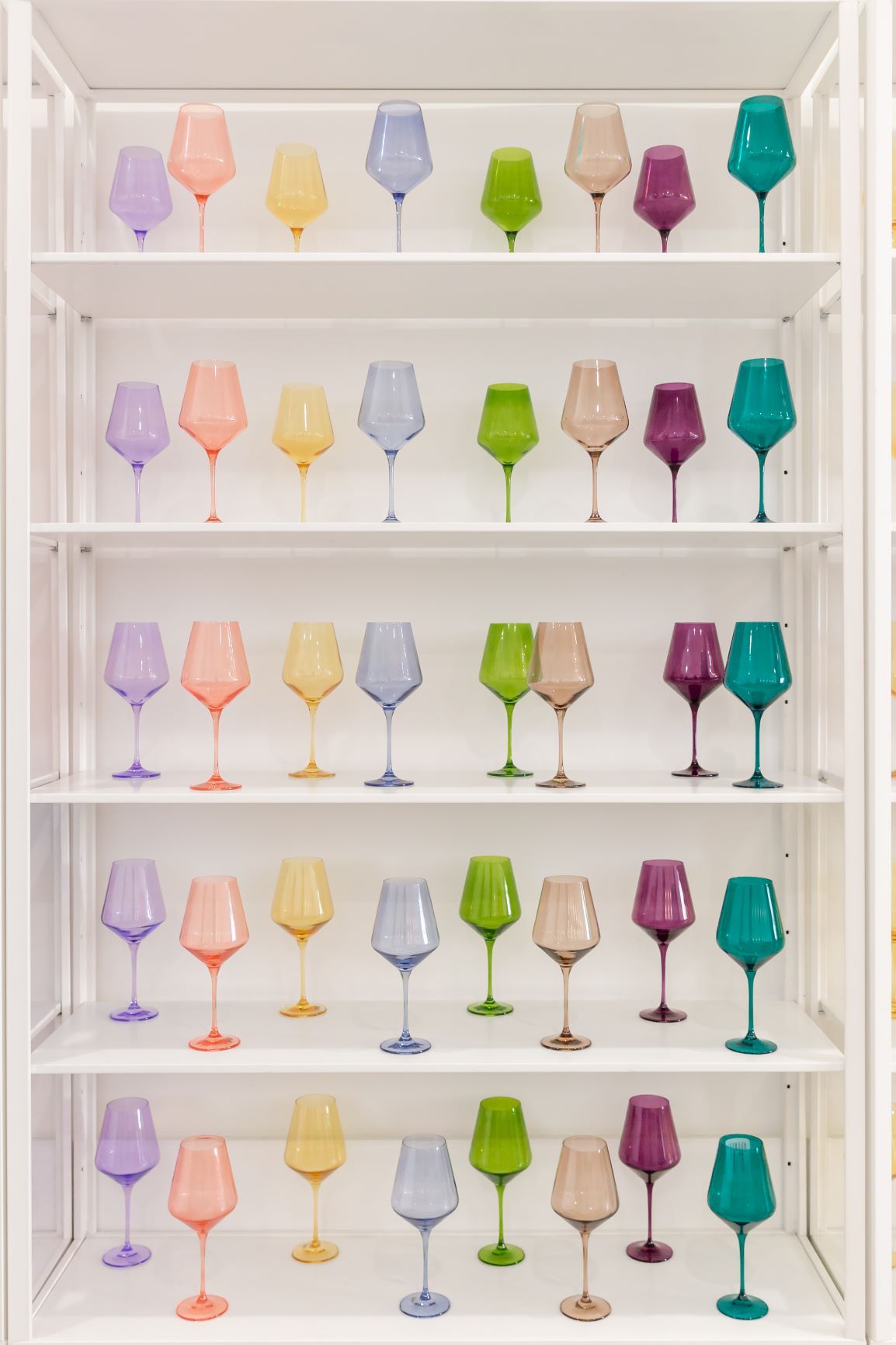estelle colored glass via wallflower blog