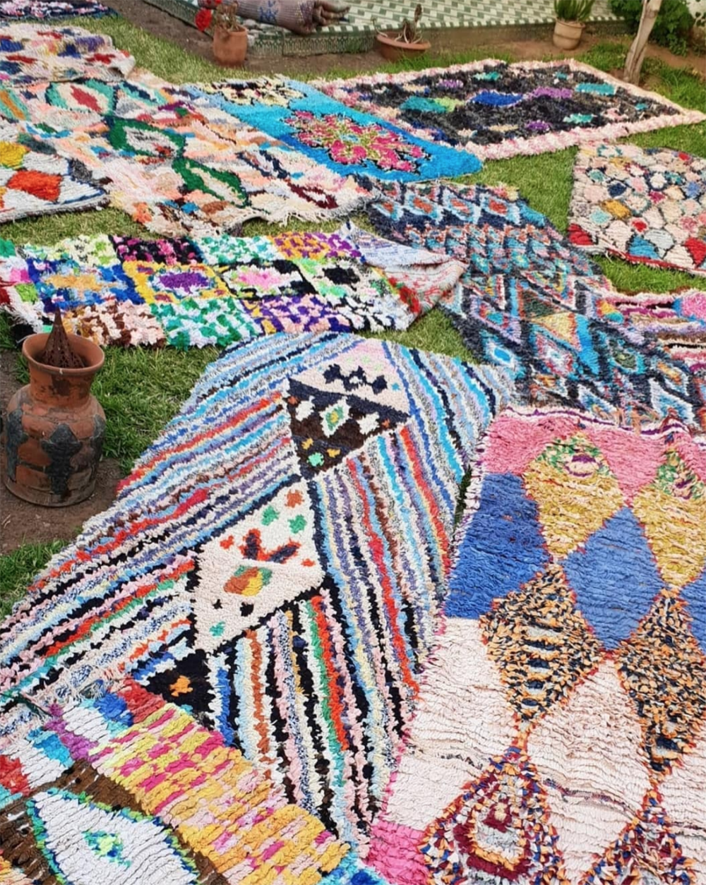 amazing colorful Moroccan rugs by @zayaniarugs 