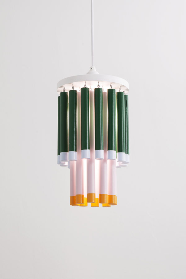 creative light fixture - colorful chandelier