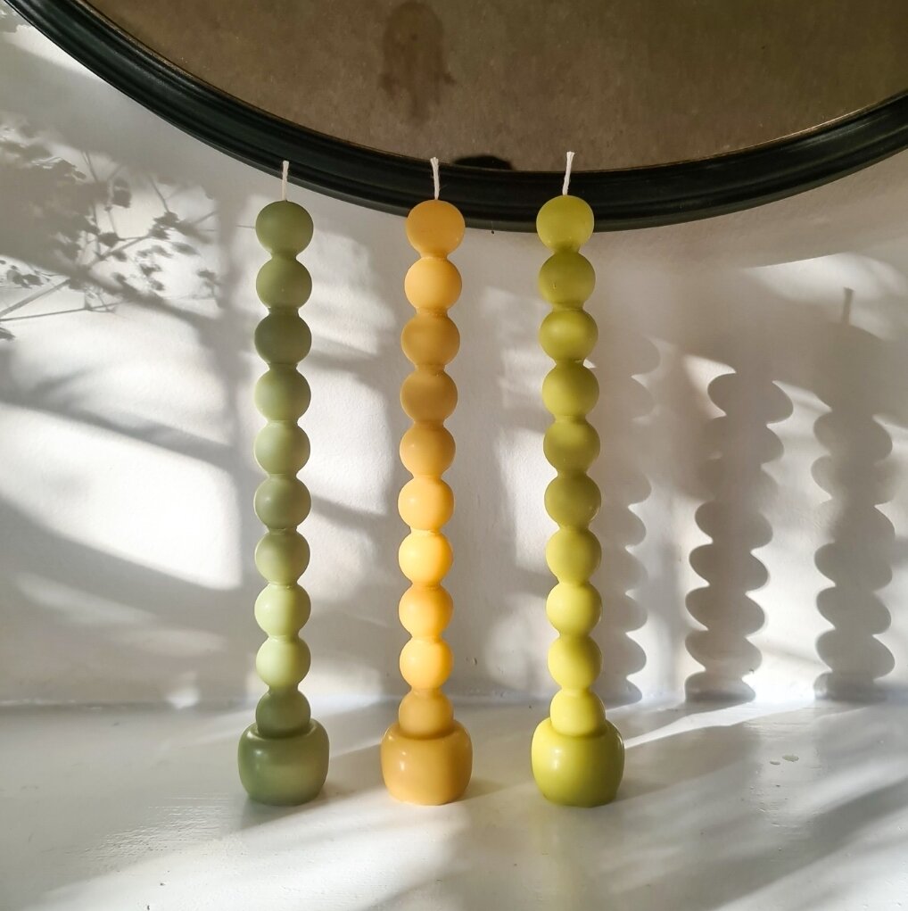 unique modern candles via wallflower blog