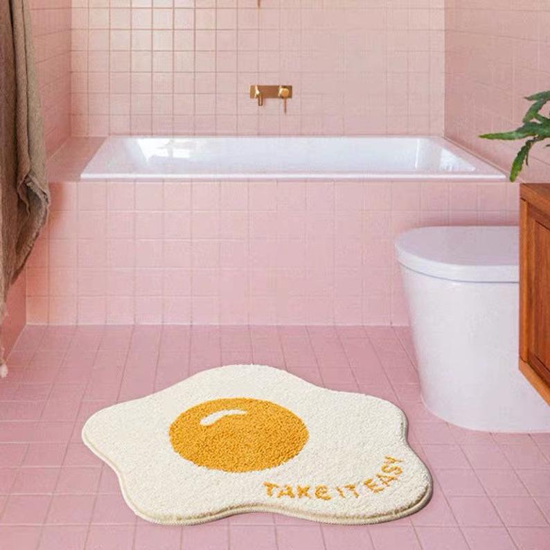 egg bath mat