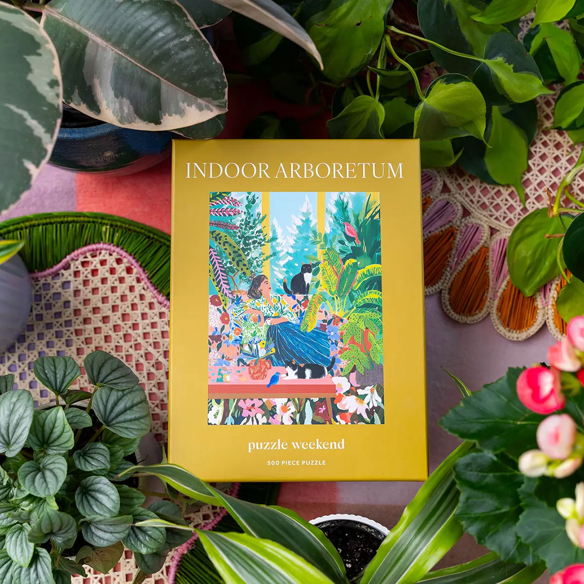 Indoor Arboretum Puzzle Weekend Cat & Plants Themed Puzzle