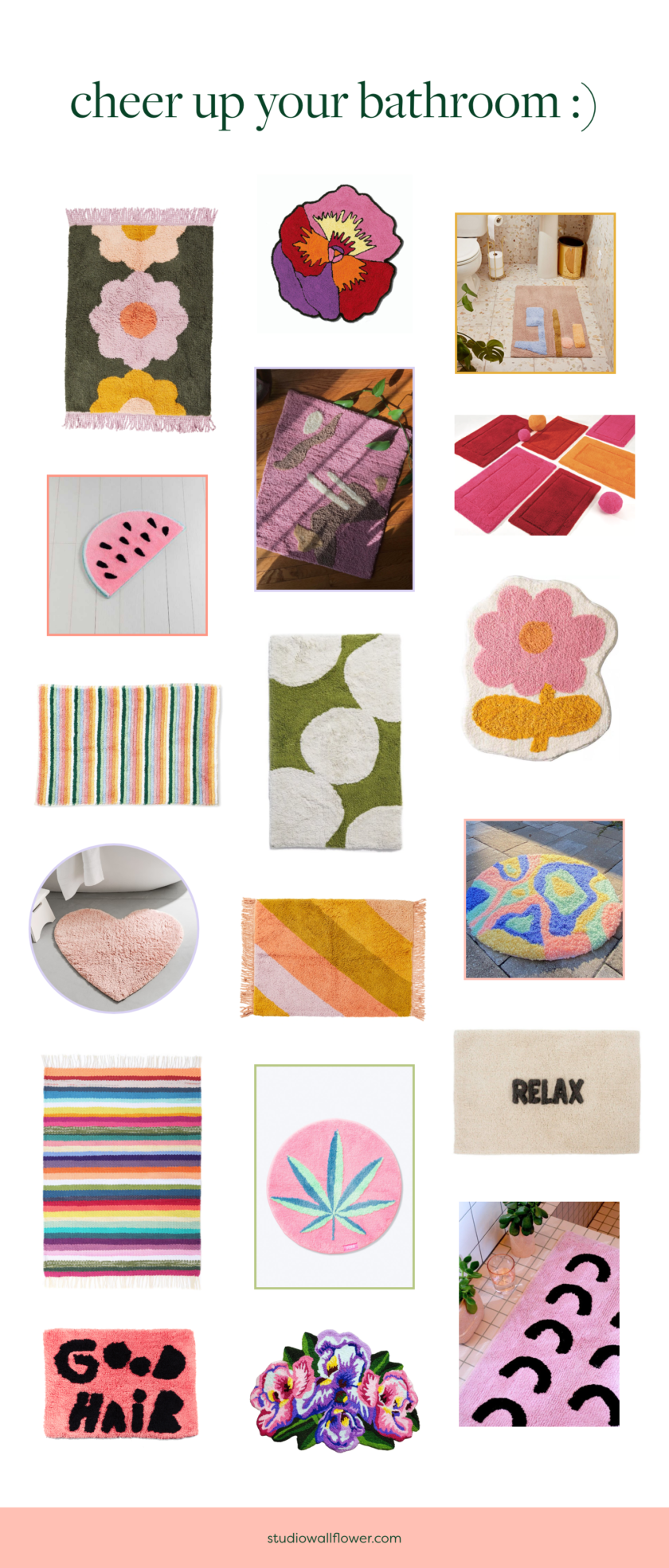 Best Cute Bath Rugs Where to Buy a Cute Bath Rug or Bath Mat