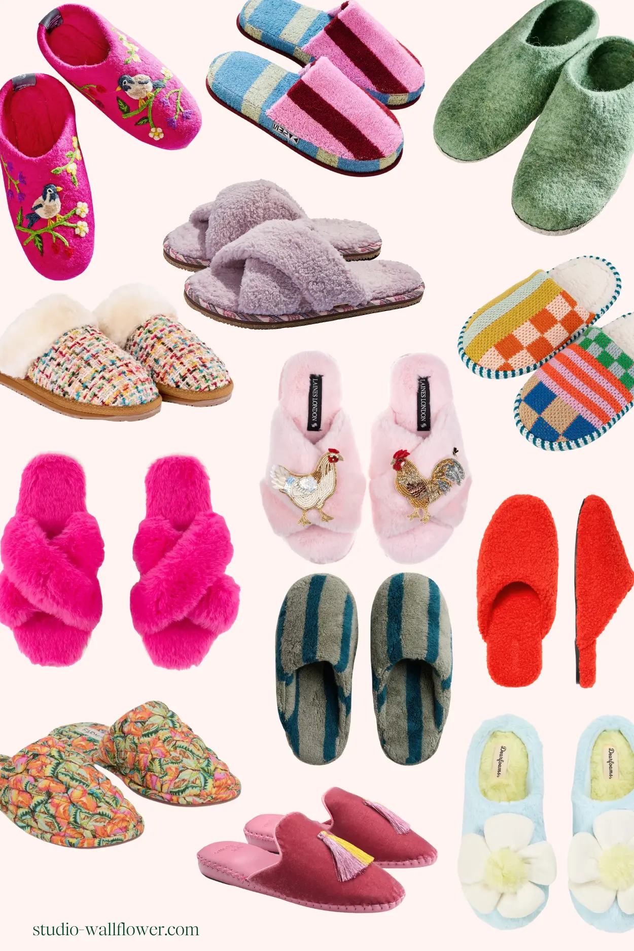 colorful slippers for working from home