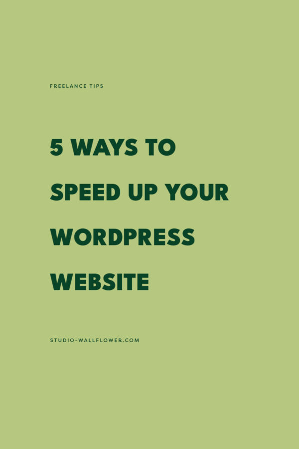 How To Speed Up Your WordPress Website - via wallflower