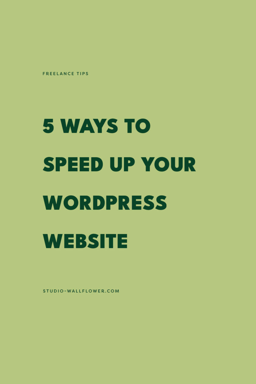 How To Speed Up Your Wordpress Site - 5 Ways To Speed Up Website