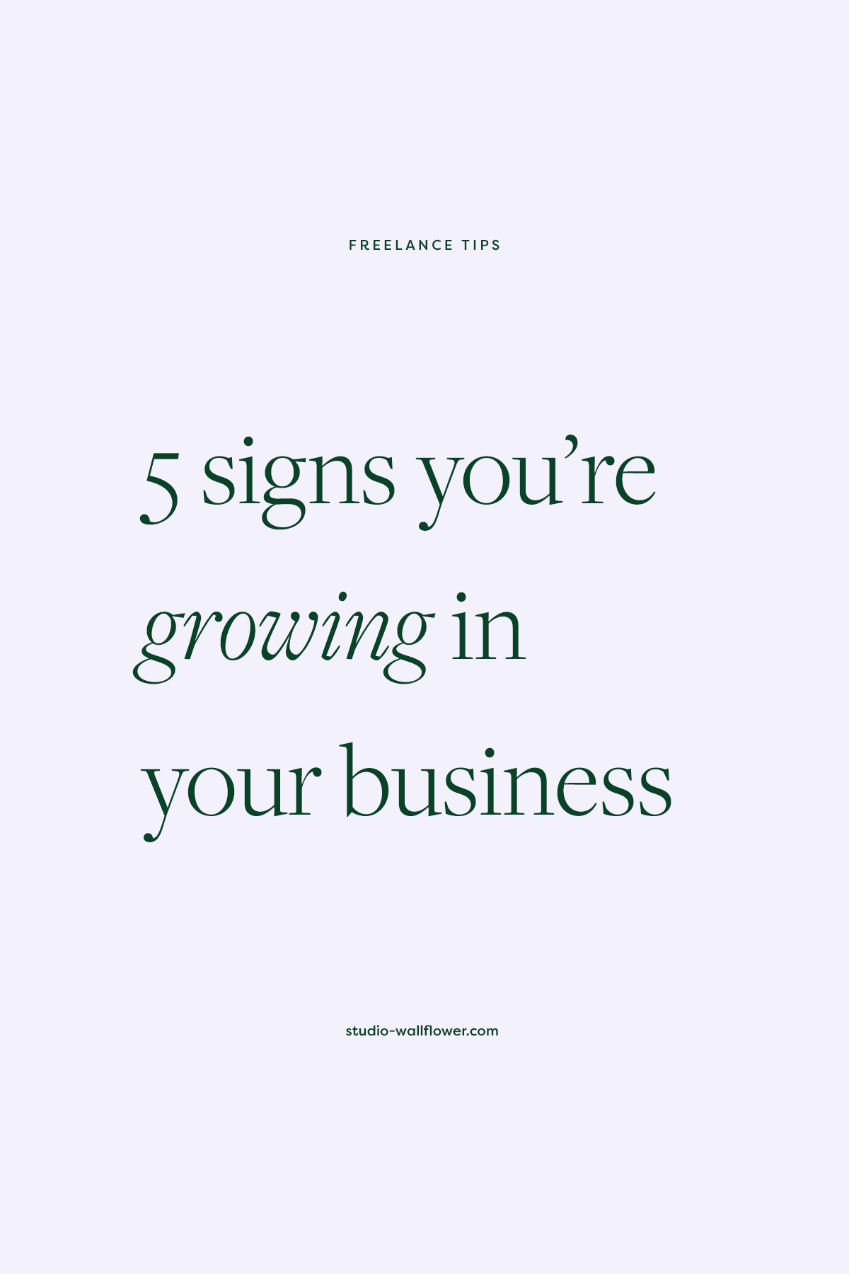 5 signs you are growing in your business