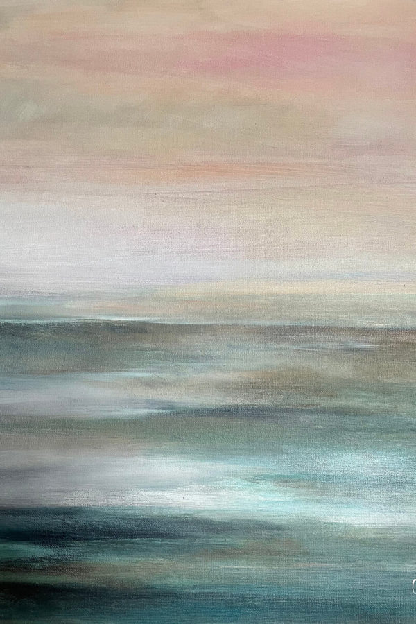 Abstract seascape art by Corinne Gegot on Etsy
