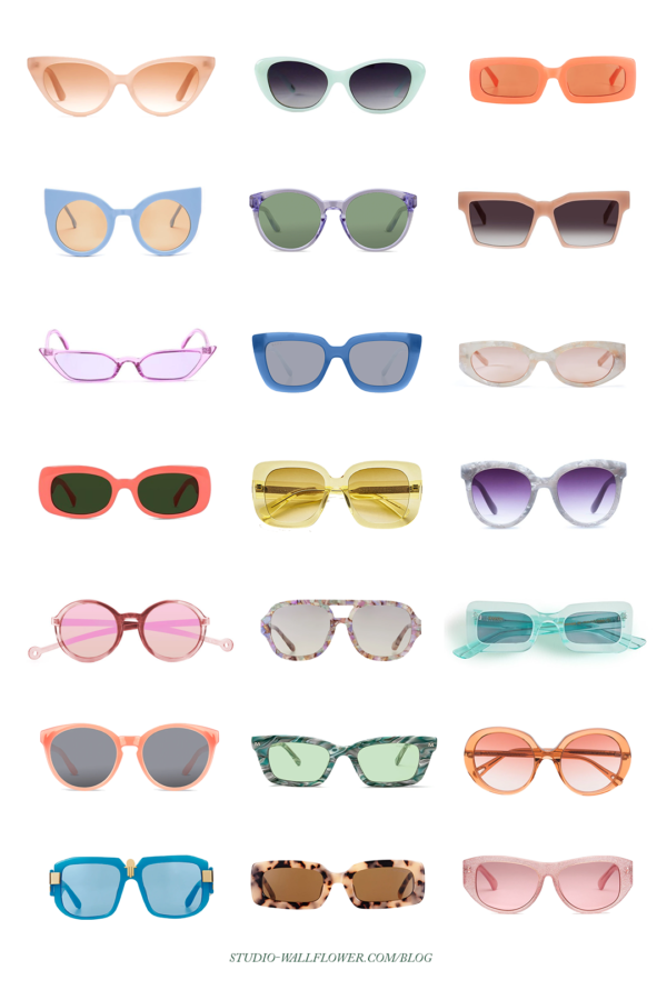 The Best Colorful Sunglasses for Summer 2021 | studio wallflower