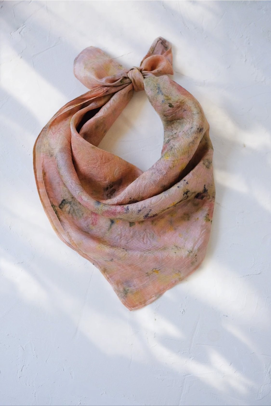 Botanically dyed scarves by Soil to Studio
