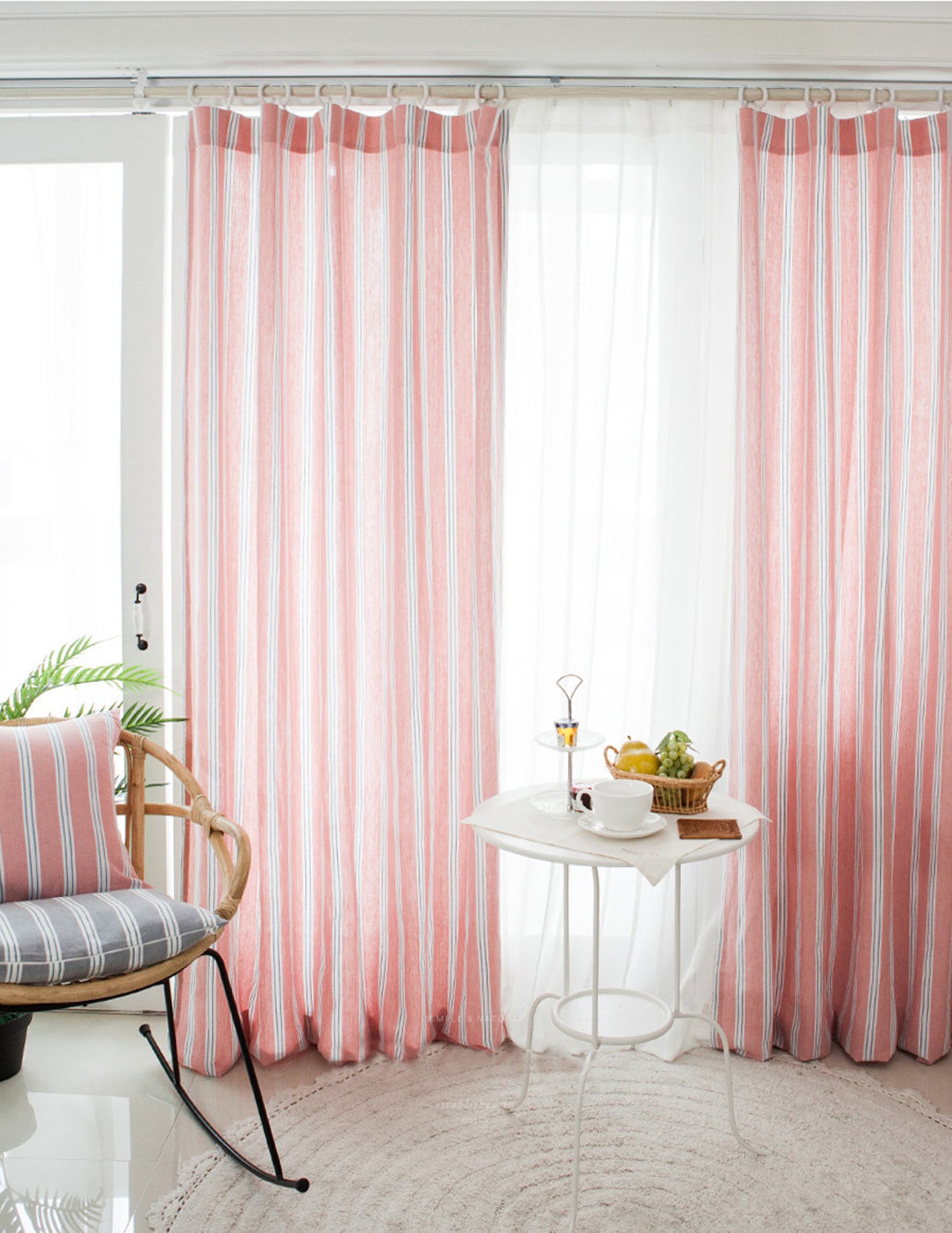 stonewash linen curtain panels - linen decor on etsy