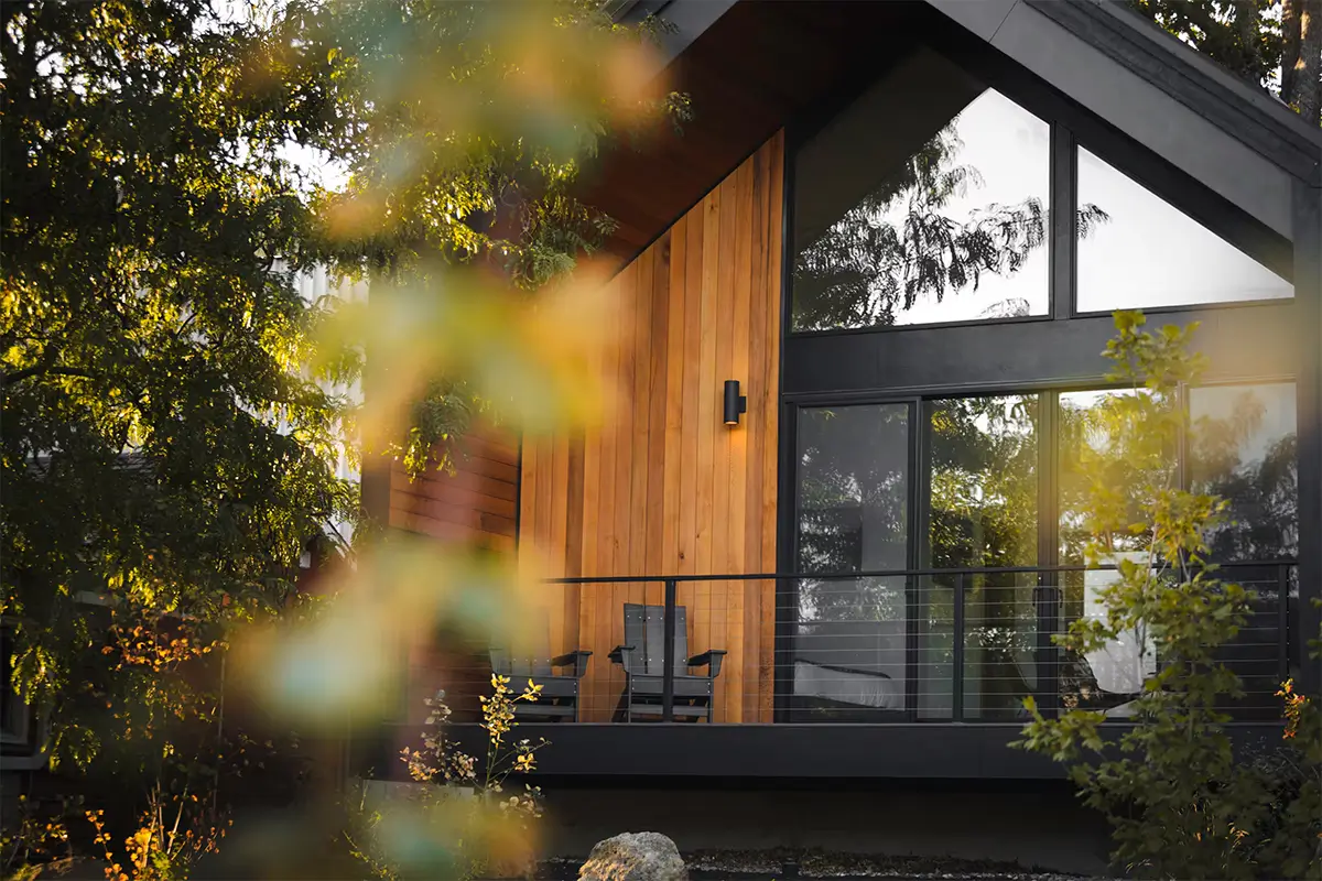 camp randonnee - scandanavian modern cabins in mosier, or