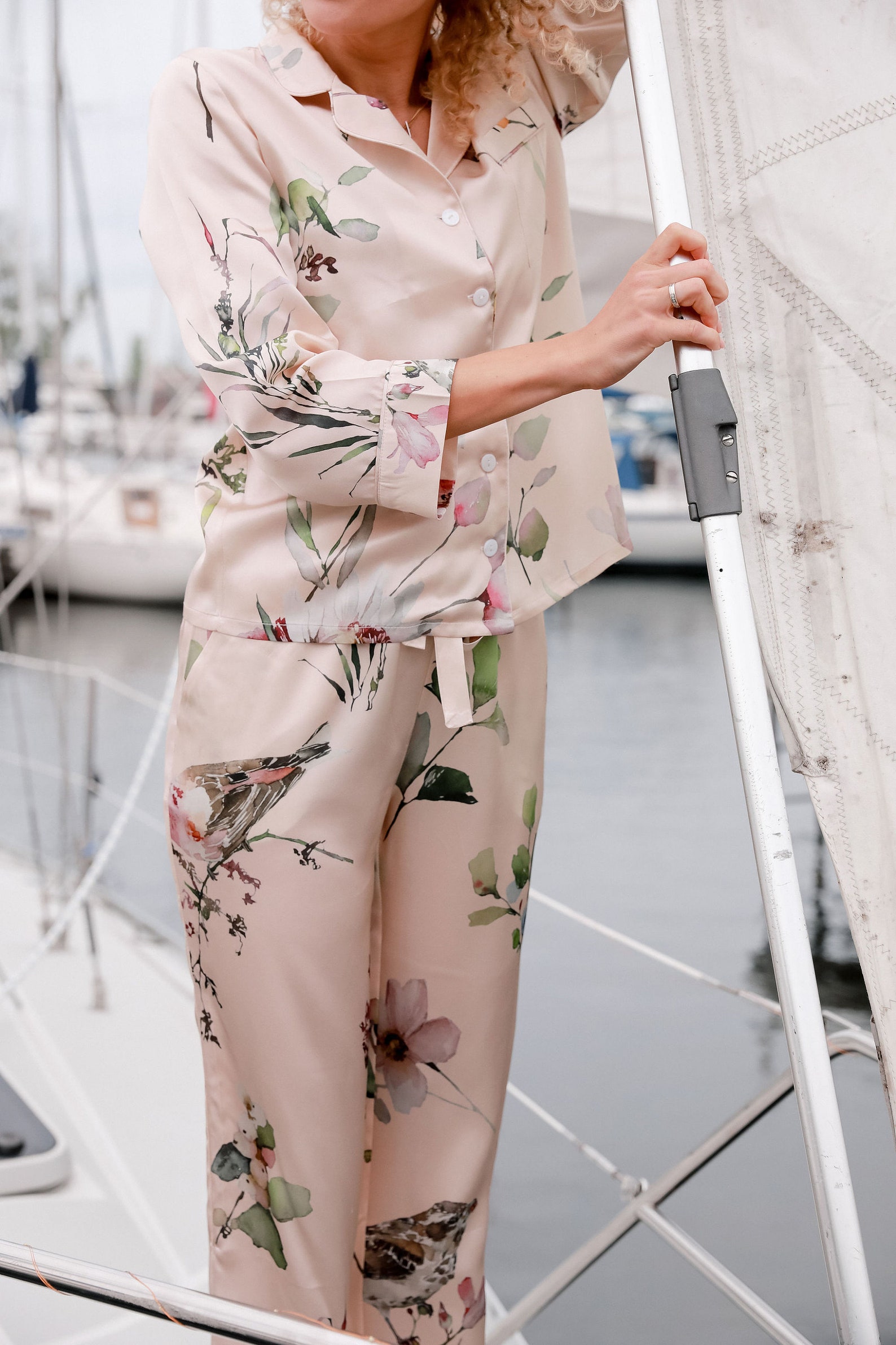 floral luxury pajamas