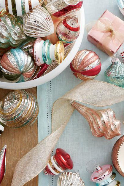 pastel christmas ornaments