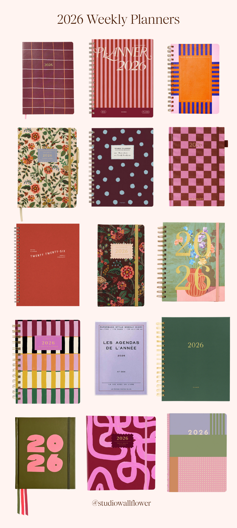 2026 planners - 2026 planner roundup from wallflower