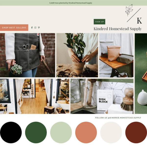 kindred homestead supply collage