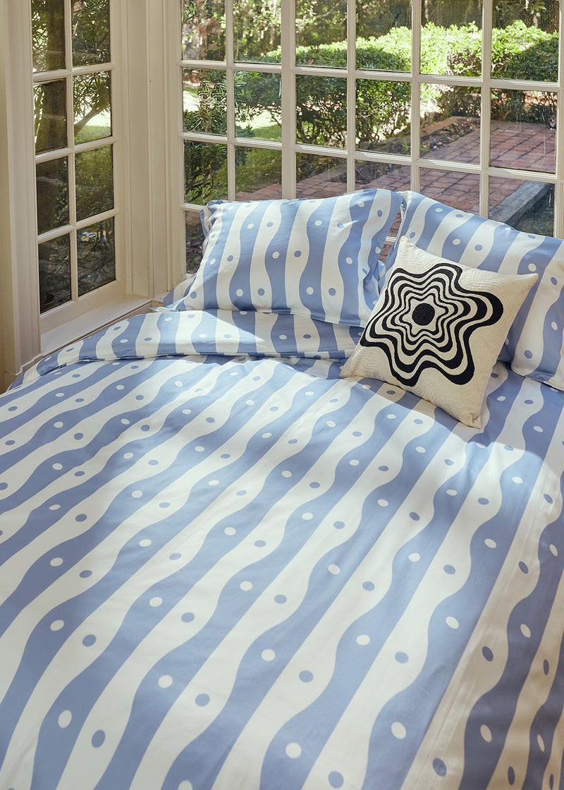 Blue and White bedding by Dusen Dusen