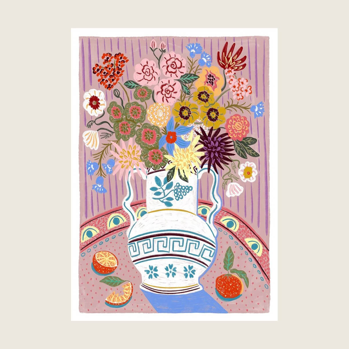 flower art print by camilla perkins