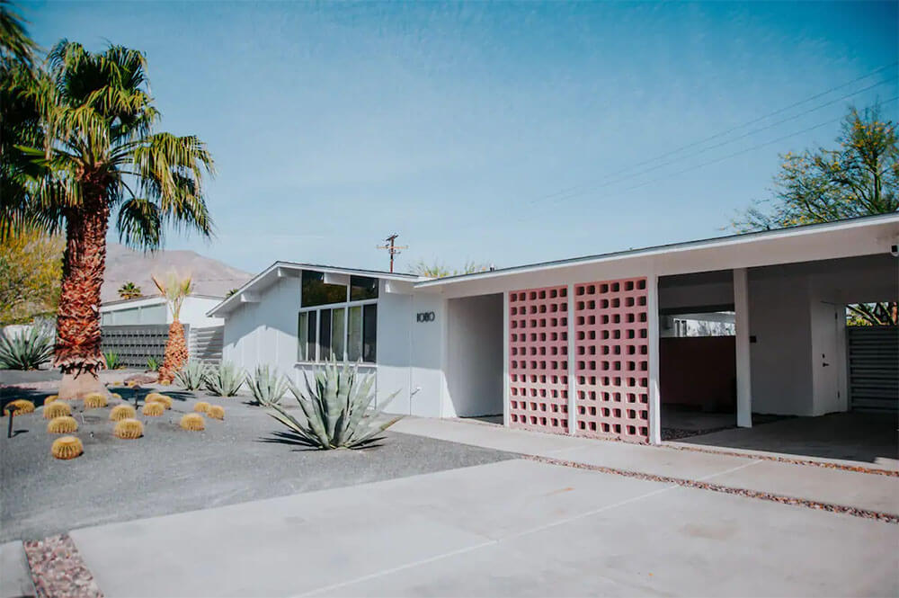 pink palm springs airbnb