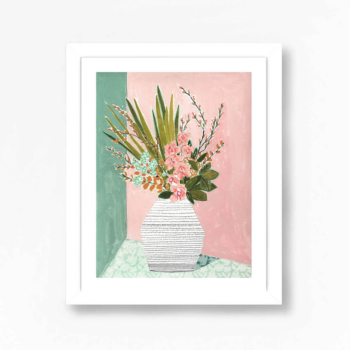 floral bouquet art print by lindsay brackeen