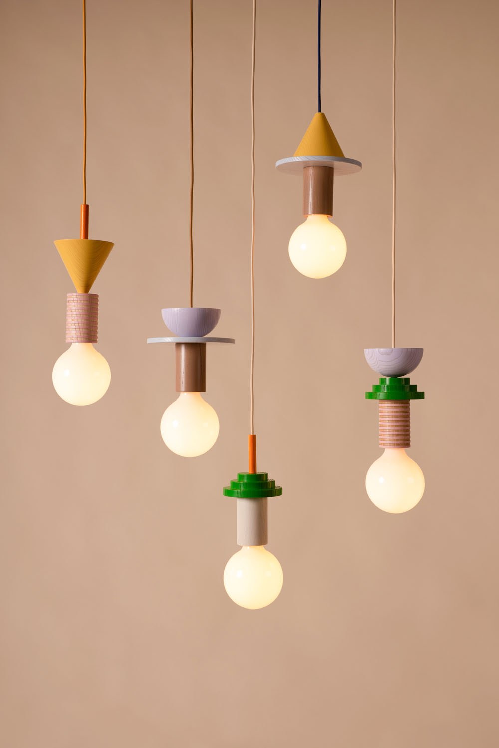 Pastel light fixtures