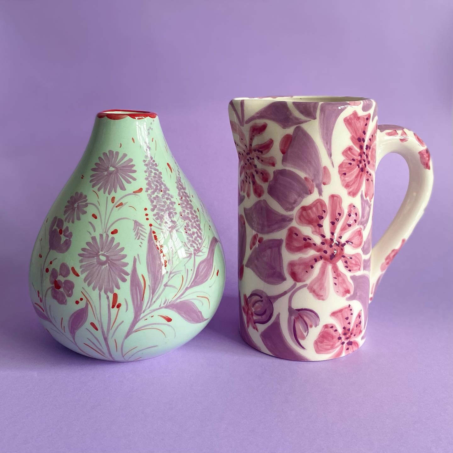 vaisselle floral ceramic vases