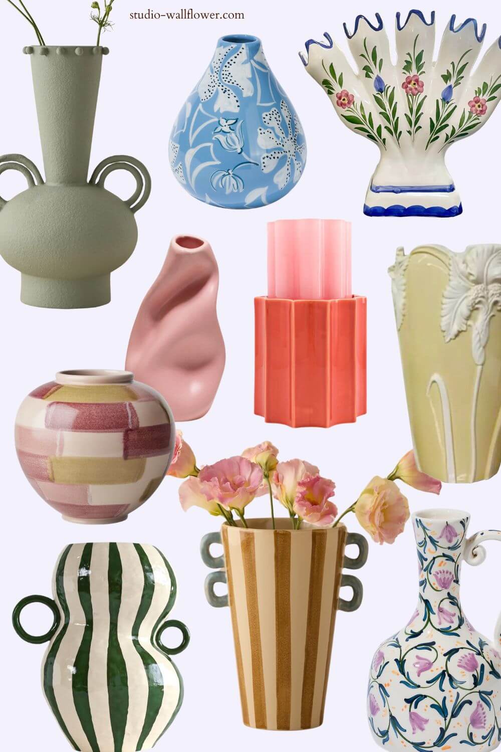 unique ceramic vases for spring flowers -