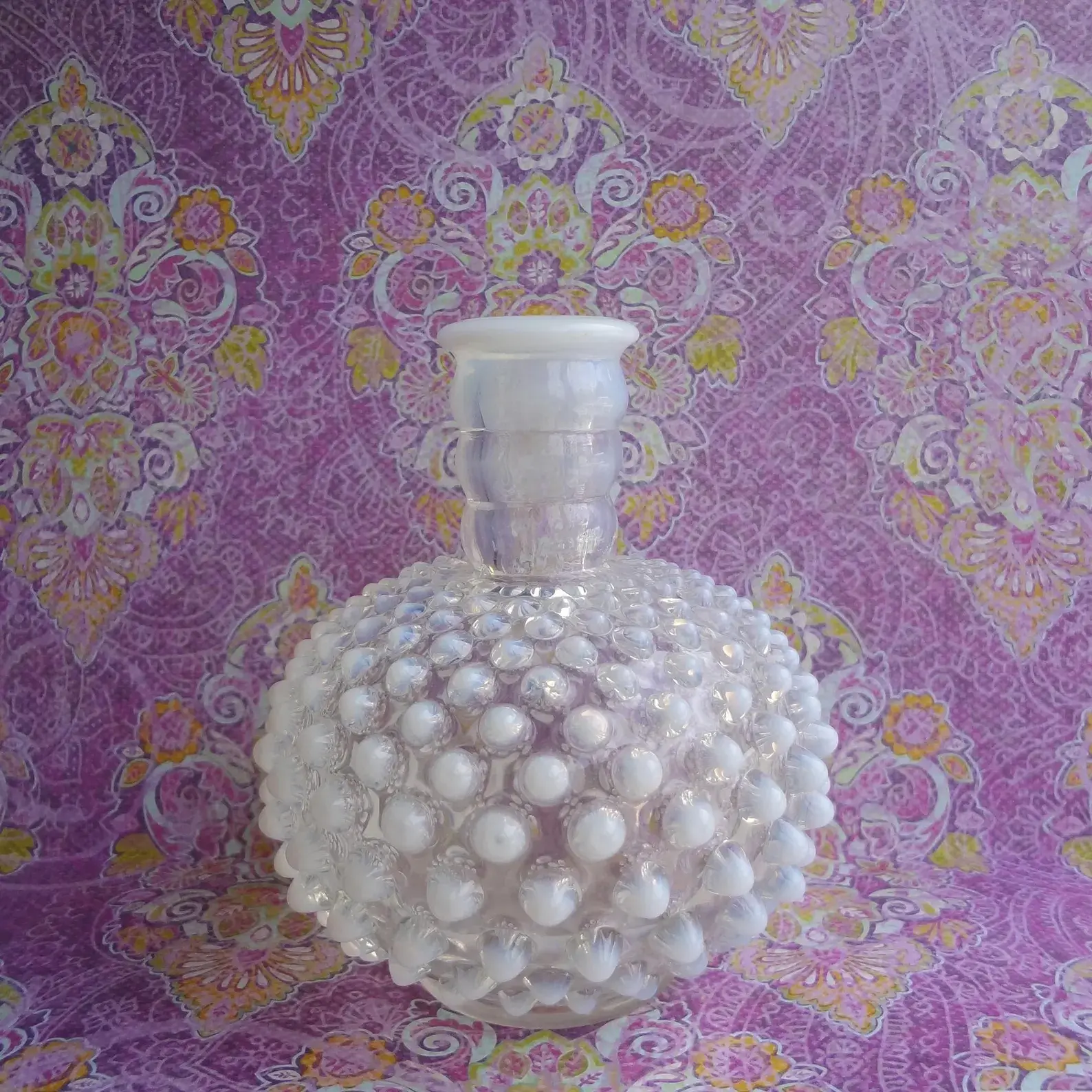 fenton milk glass hobnail bud vase vintage etsy
