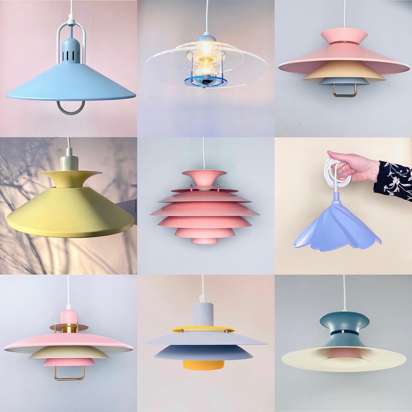 Danish Pastel aesthetic with handmade lamps