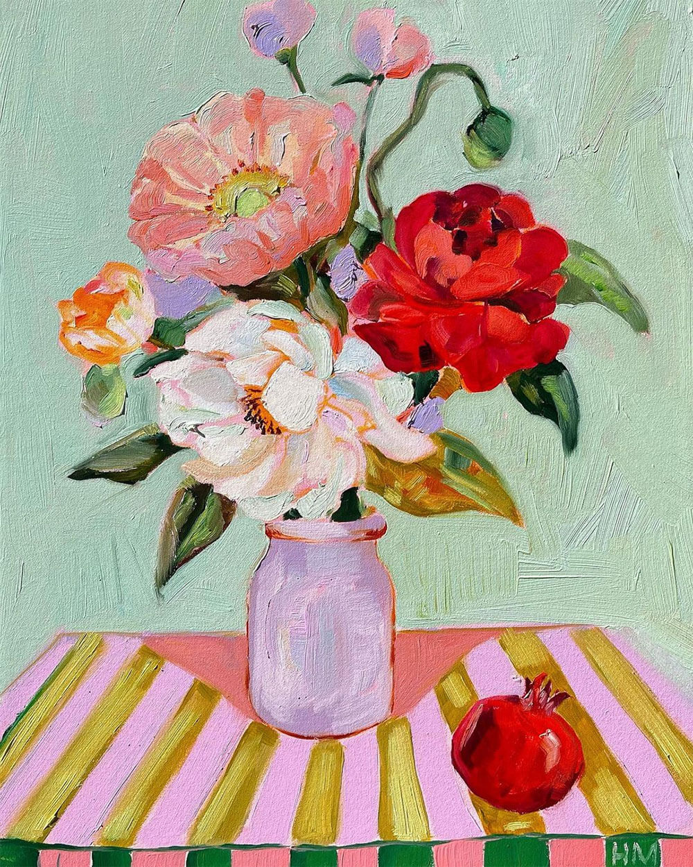 floral painting by helen mcculagh