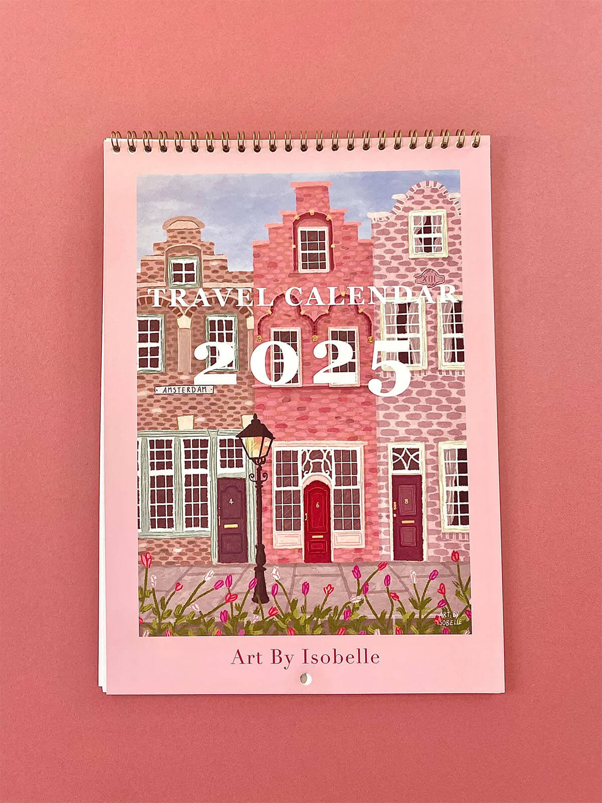 art by isobelle 2025 travel themed calendar