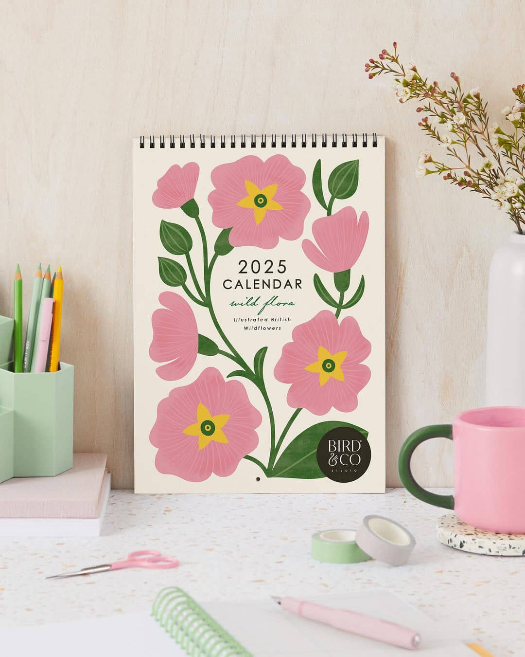 eco friendly floral 2025 calendar