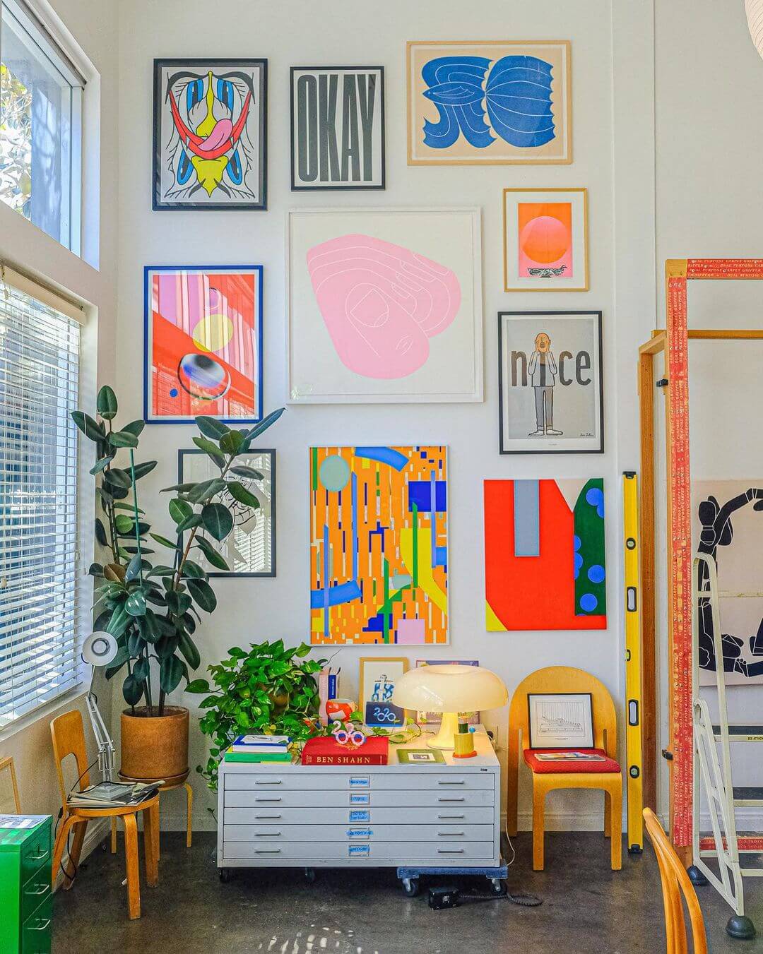 macarena luzi's vibrant art studio