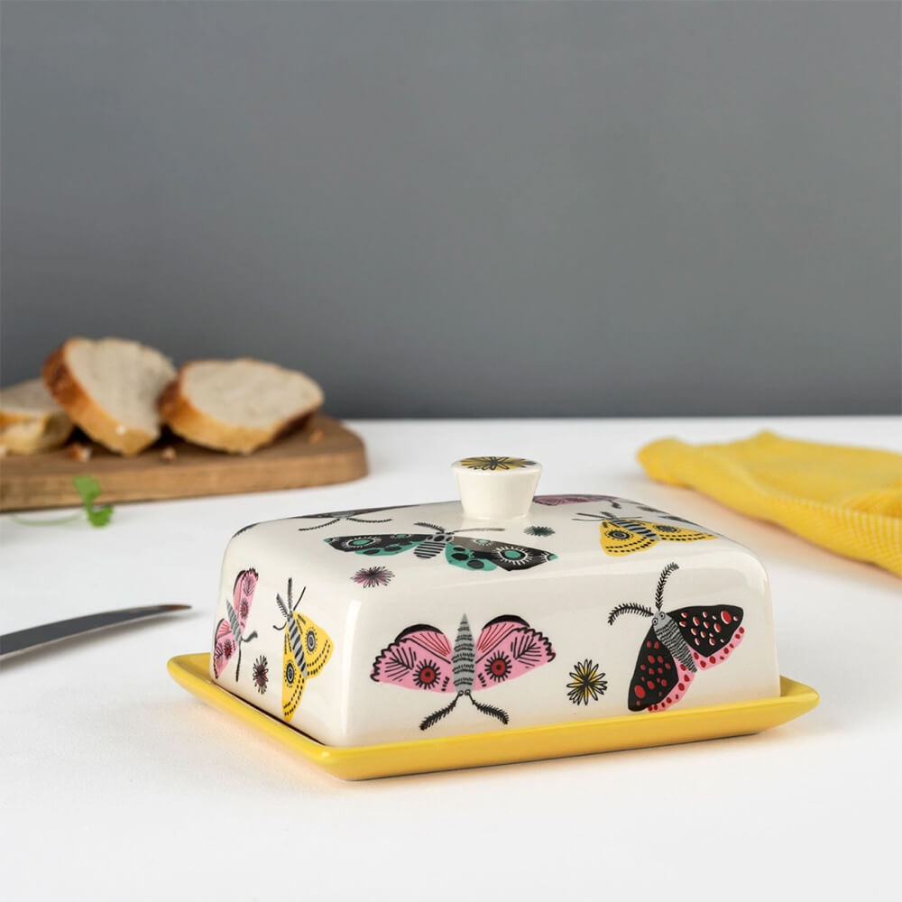 hannah turner butterfly butter dish