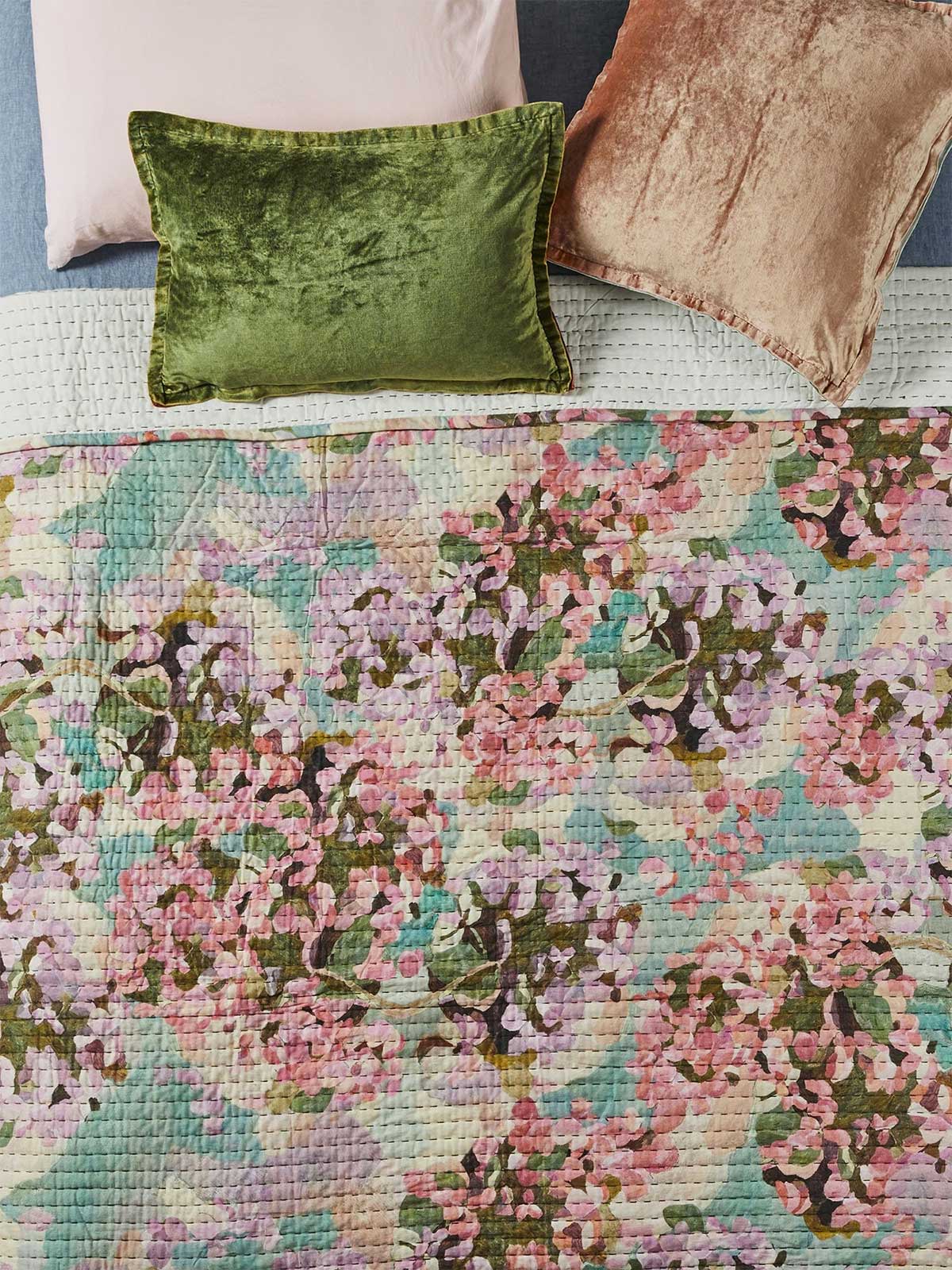 Jade Fisher floral blanket from Greenhouse Interiors