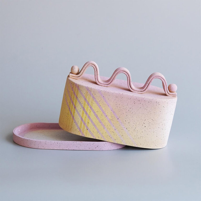 Unique Butter Dishes Ceramic Butter Dish Wallflower