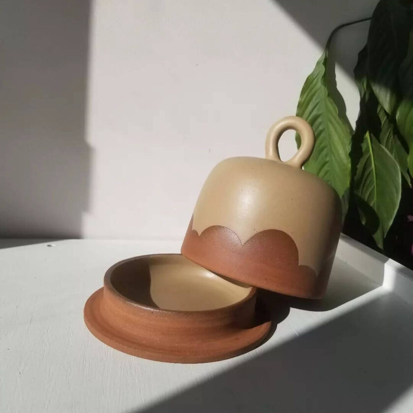 Unique Butter Dishes Ceramic Butter Dish Wallflower