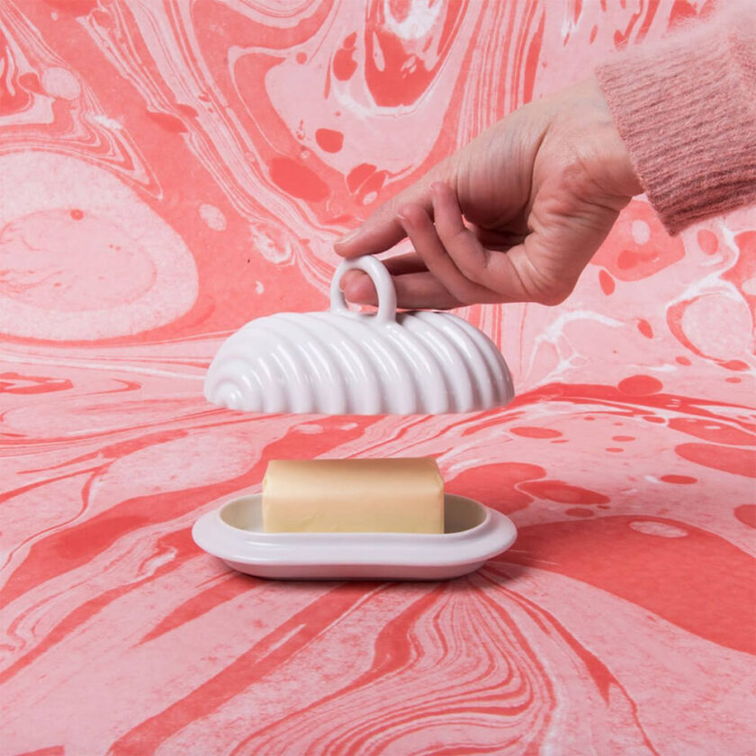 Unique Butter Dishes Ceramic Butter Dish Wallflower