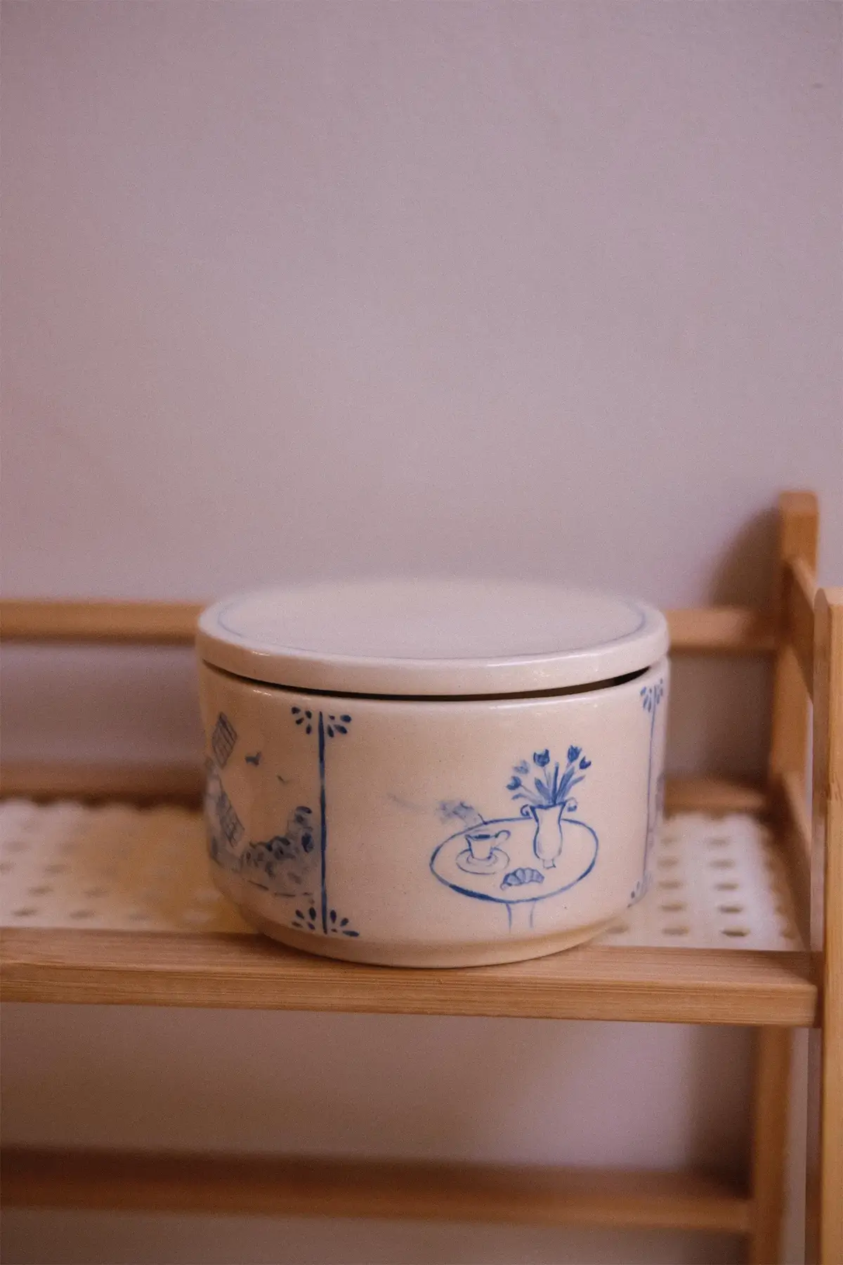 ceramic butter dish by Ukranian artist