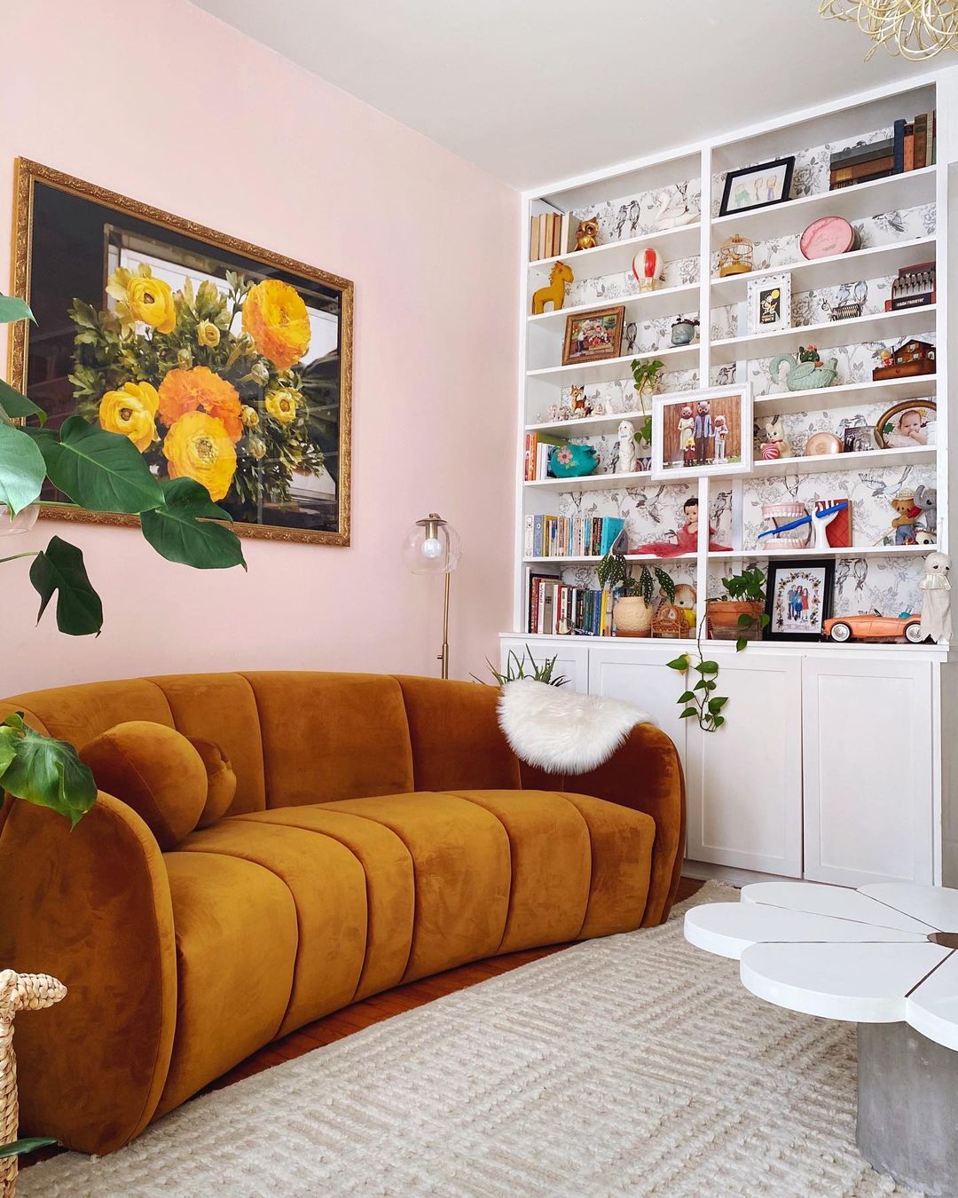 Colourful living room, Pastel room, Dopamine decor