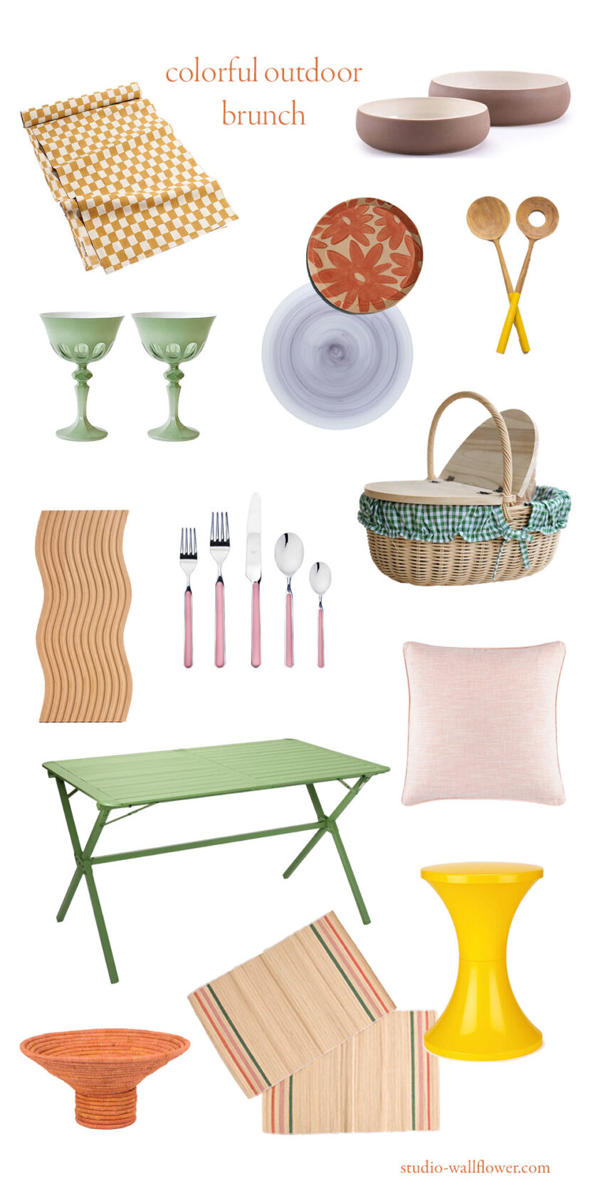 Outdoor Brunch Ideas - Colorful Picnic Brunch Ideas