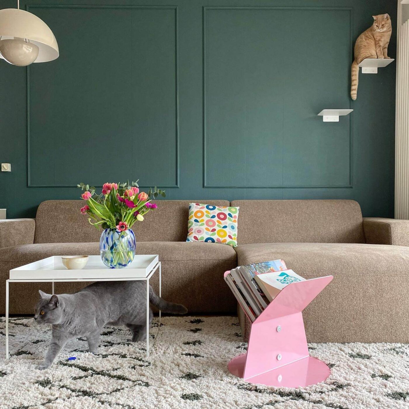 Creative Interiors + Cat Art Prints | studio wallflower