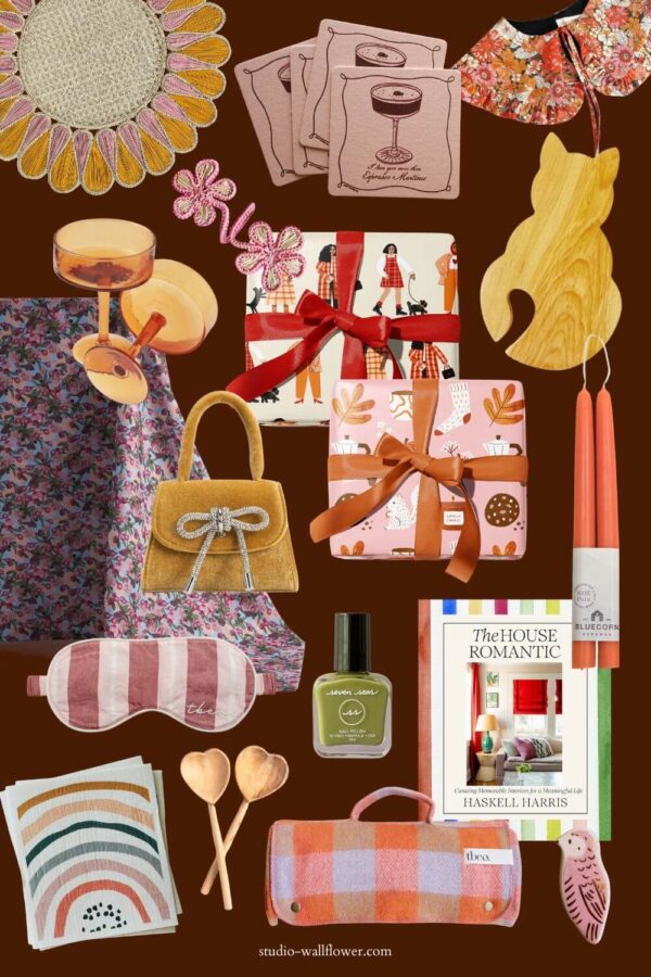 Fall Gifting - Collage of Fall Gift Basket Ideas by Wallflower