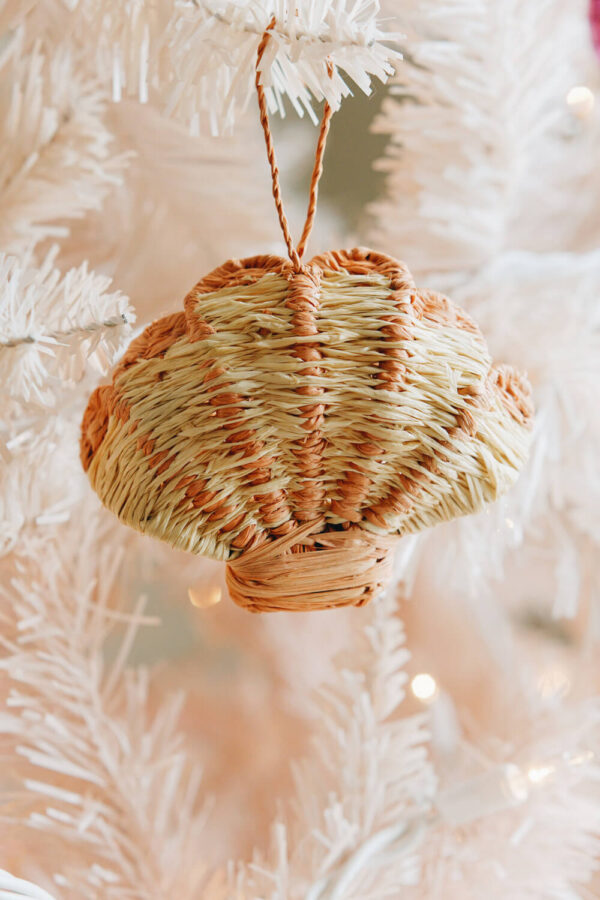 woven seashell ornament