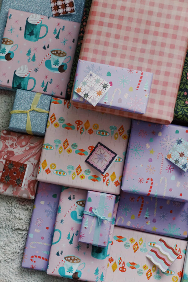 pastel gift wrap ideas from shop.studio-wallflower.com