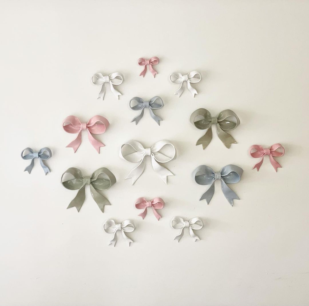 pastel ceramic wall bows from Little Creative Co