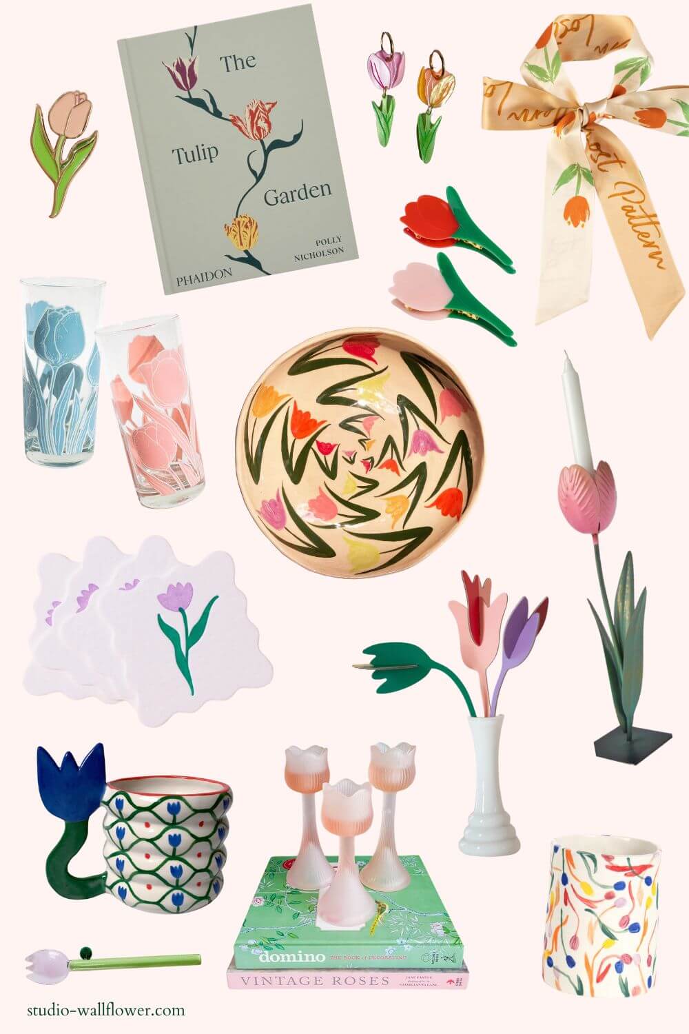 Trending for spring: tulip decor new and vintage