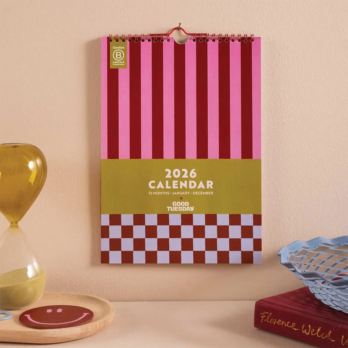 good tuesday colorful 2026 wall calendar