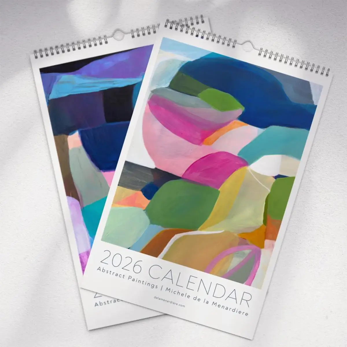 Michele de la Menardiere abstract art 2026 wall calendar